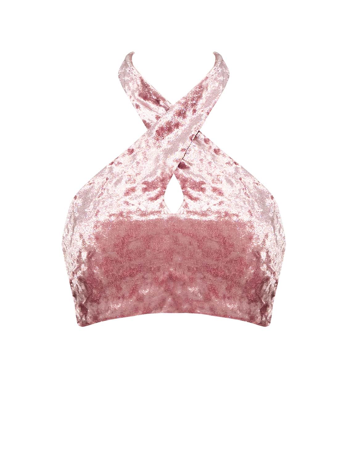 Coral Mirage ~ Halterneck Top - Velvet Pink