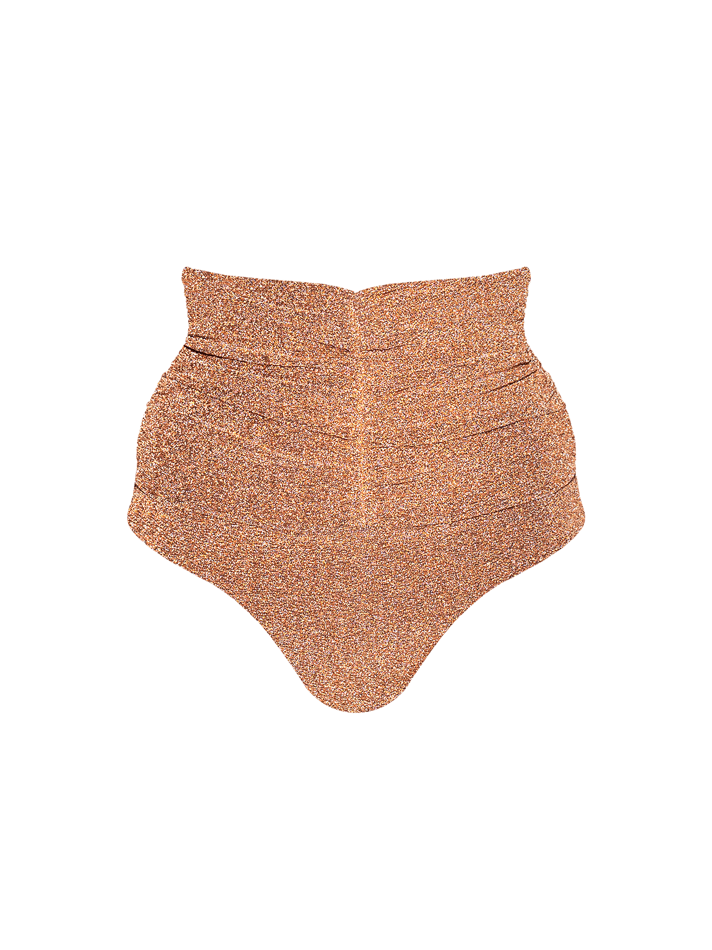 Stardust ~ Super High-Waisted Ruched Bikini Bottom - Light Copper – HÁI the  label