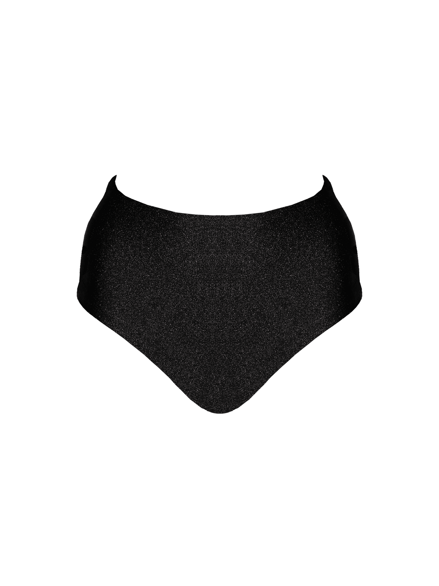 Second Skin|Shimmer ~ Classic High Waisted Pantie - Onyx Black