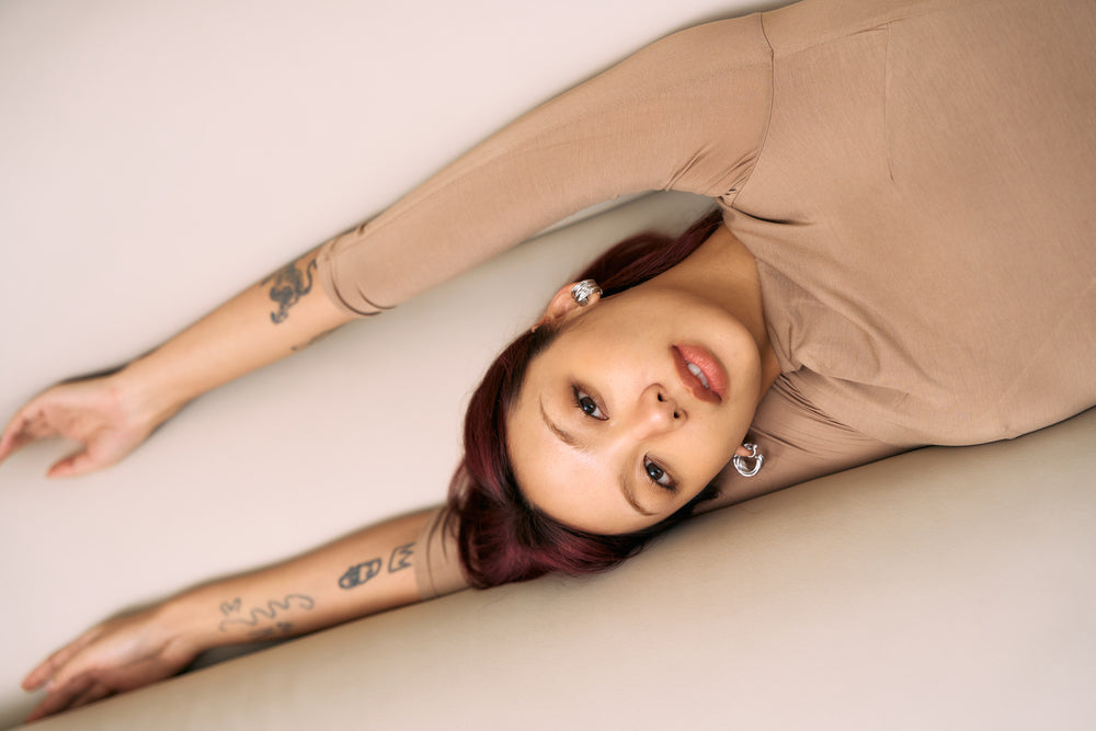 The Eco Edit ~ Bare-Backed Sculpting Maxi Dress - Shale Tan