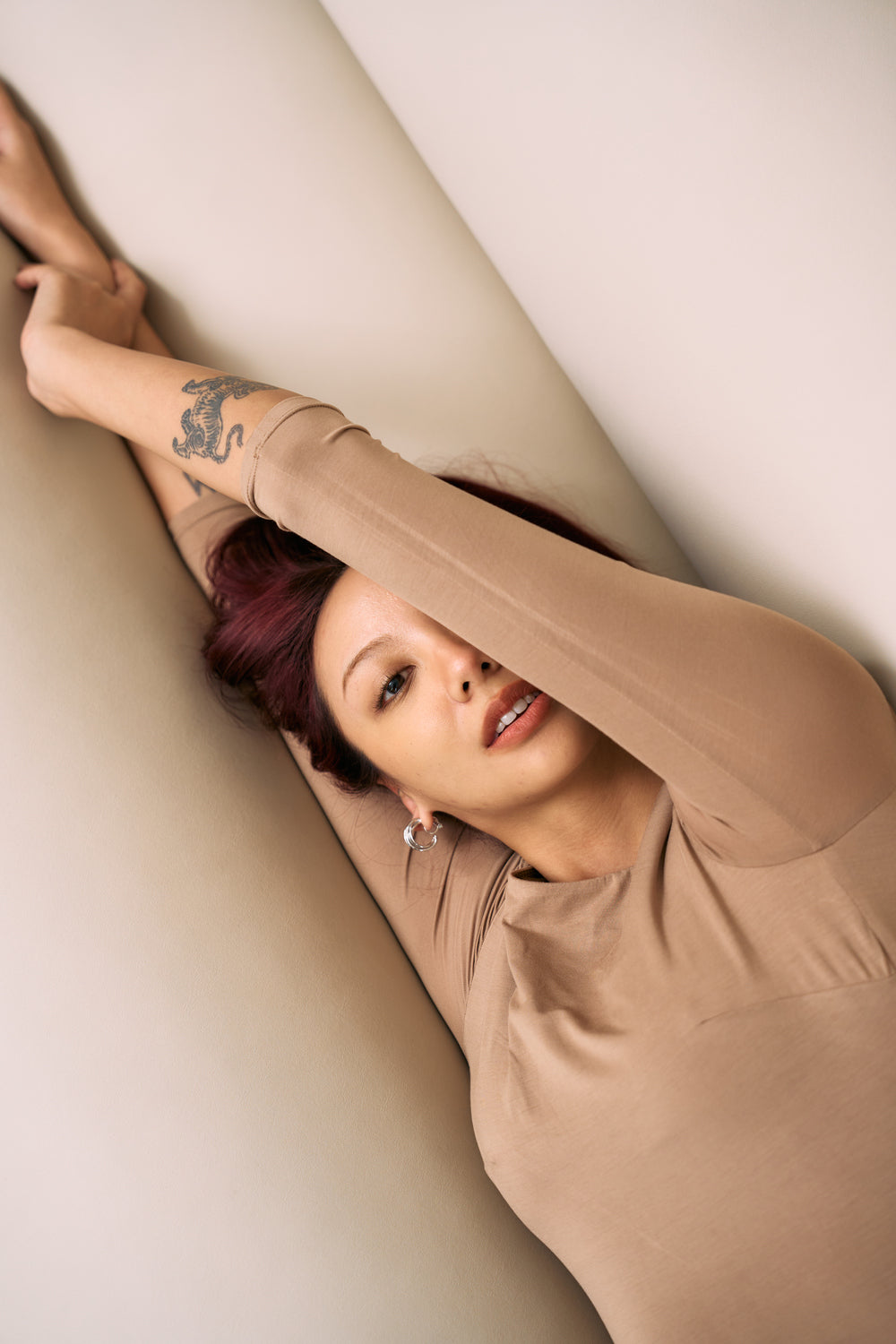 The Eco Edit ~ Bare-Backed Sculpting Maxi Dress - Shale Tan