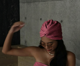 (預購3/2) 粼粼 | 扭結泳帽 - 粉紅氣泡
