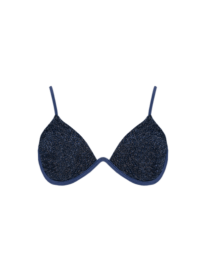 Stardust ~ W-shaped Underwire Bikini Top - Navy