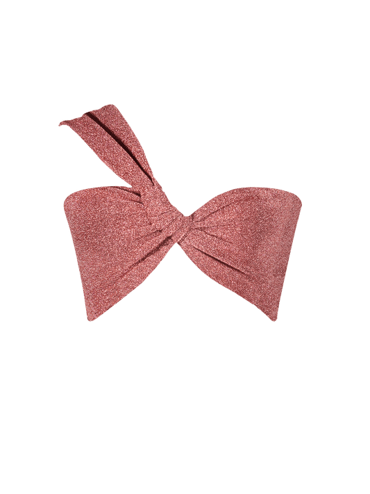 Stardust ~ One Shoulder Bikini Top - Pink