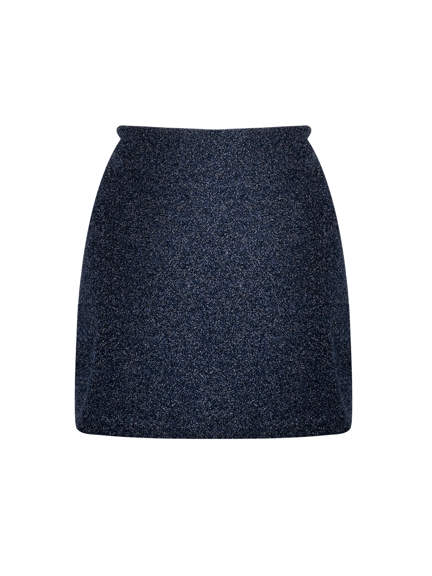 Stardust ~ High Slit Mini Skirt - Navy