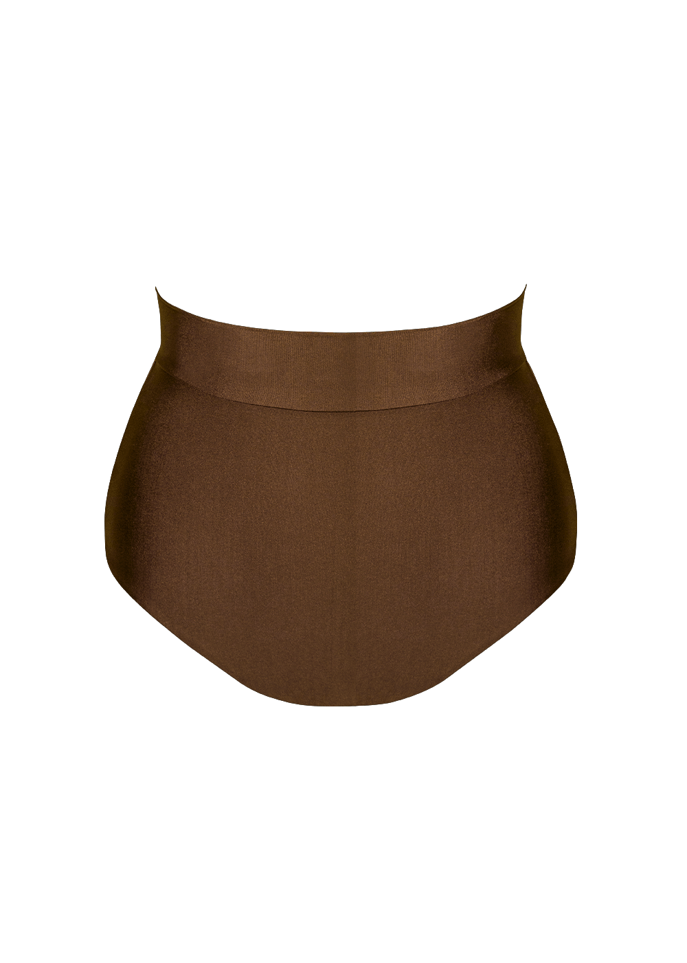 Second Skin | Satiny ~ HAI-WAIST PANTIE -Spice Bronze