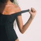 Second Skin | Shimmer ~ Bandage One Piece - Onyx Black