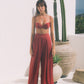Second Skin | Shimmer ~ Poolside PJ Pants with Pockets - Garnet Red