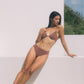 Stardust ~ W-shaped Underwire Bikini Top - Light Copper