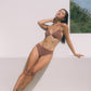 Stardust ~ W-shaped Underwire Bikini Top - Light Copper