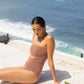 Stardust ~ Strapless Cut-Off One Piece - Light Copper