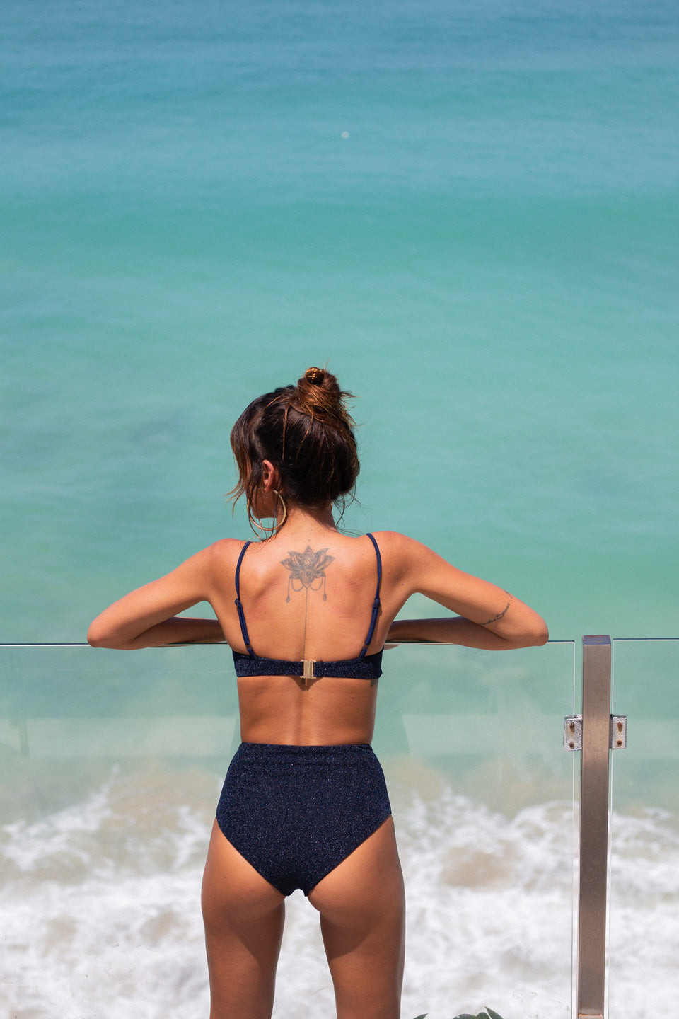 Stardust ~ Classic Cami Bikini Top - Navy