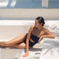 Stardust ~ Strapless Cut-Off One Piece - Navy