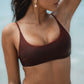 Second Skin | Shimmer ~ Classic Cami Bikini Top - Garnet Red